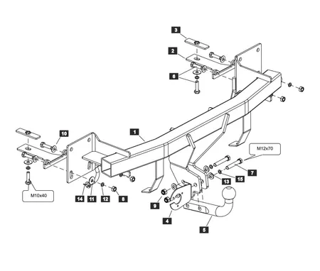 Фаркоп Sheriff для Mazda CX-4 2016-2024  2905.12 в Тюмень