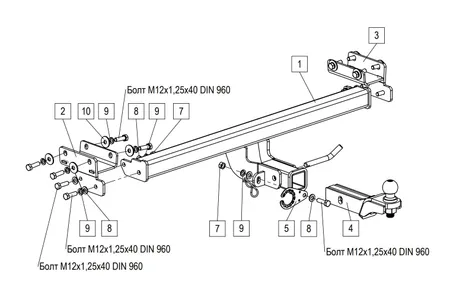 Фаркоп TowRus для Tenet T4L 2026- 269086 в Тюмень