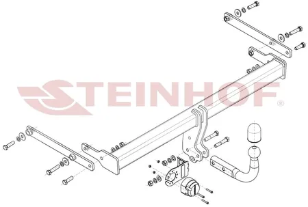 Фаркоп Steinhof для Mazda 3 (седан) 2019- Арт. M-061 M-061 в Тюмень