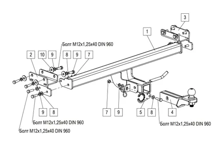 Фаркоп TowRus для Jeland J7 2026- 269086 в Тюмень
