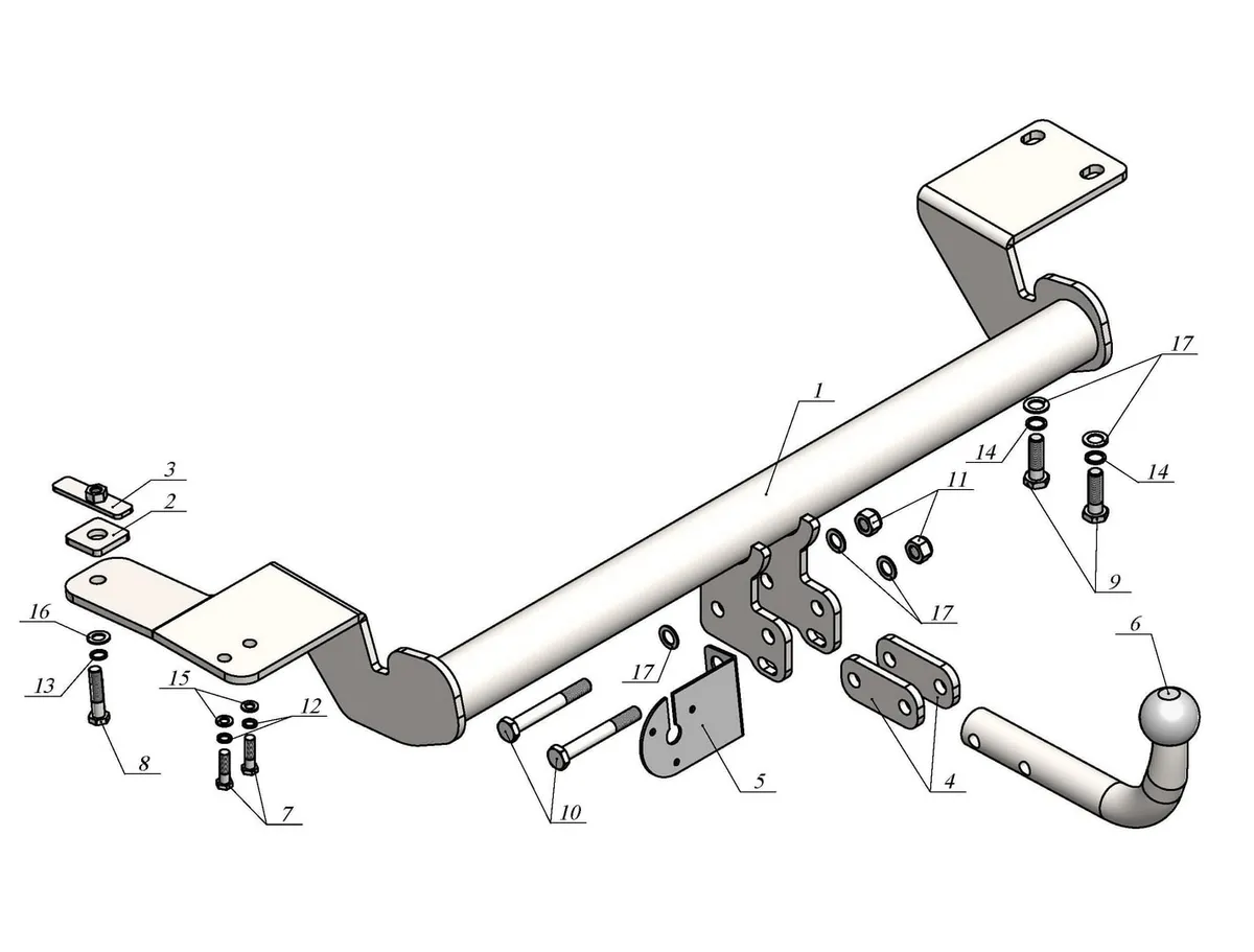 Фаркоп Лидер Плюс для Toyota Avalon 2018-2024 T124-A в Тюмень Фаркоп Лидер Плюс для Toyota Avalon 2018-2024 T124-A в Тюмень