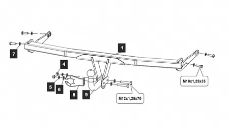 Фаркоп Baltex для Audi A3 2020- 26313612 в Тюмень