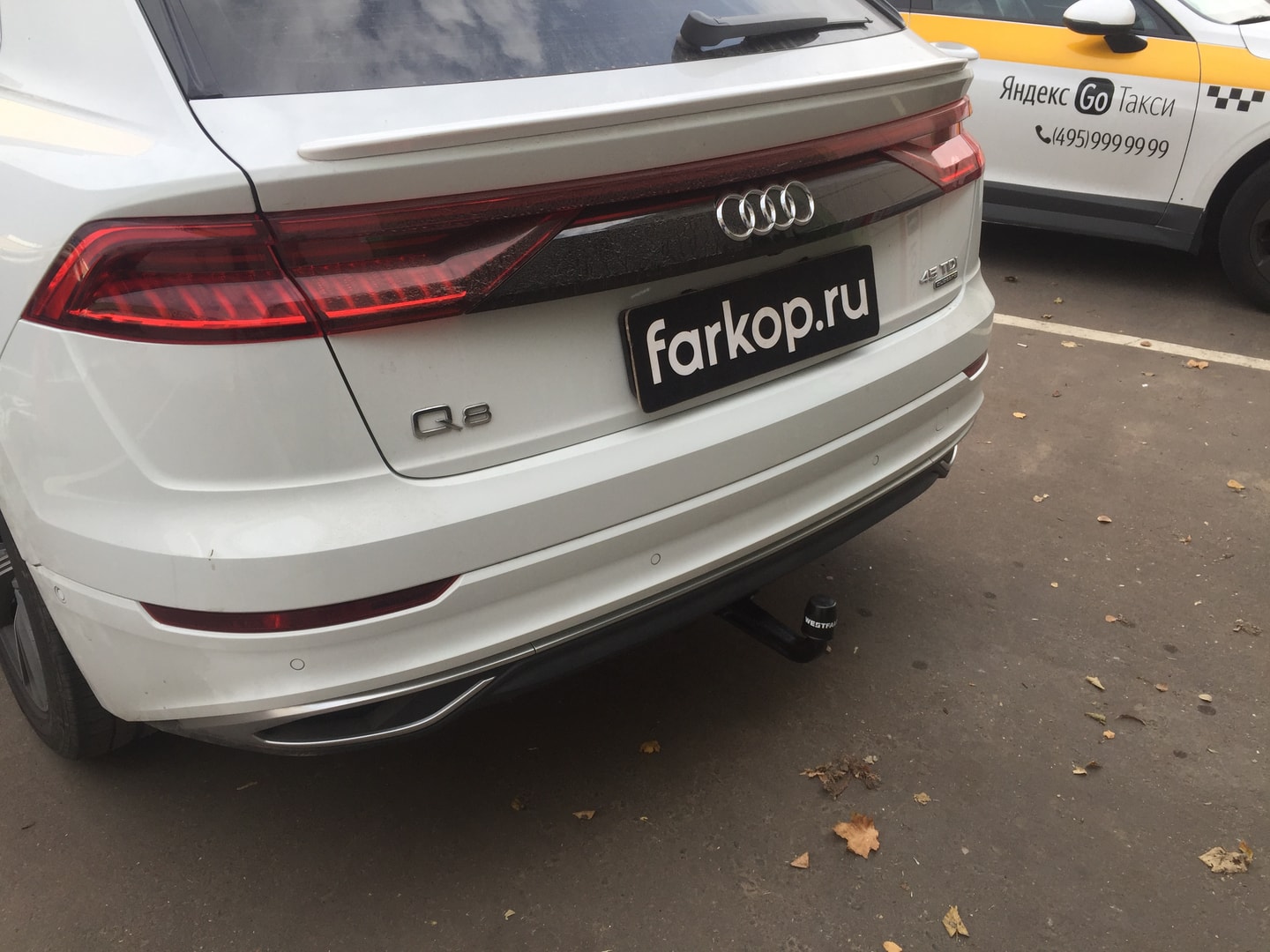 Установили фаркоп Westfalia для Audi Q8 2019 г. Установили фаркоп Westfalia для Audi Q8 2019 г.