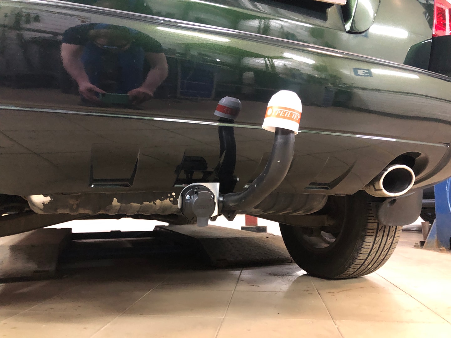 Установили фаркоп Трейлер для Hyundai Tucson 2004-2009 г.в. Установили фаркоп Трейлер для Hyundai Tucson 2004-2009 г.в.